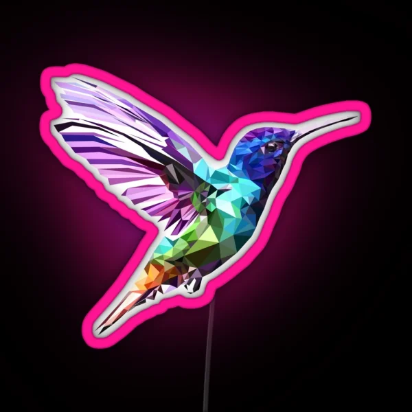 Hummingbird RGB Neon Sign