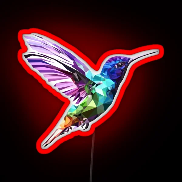 Hummingbird RGB Neon Sign