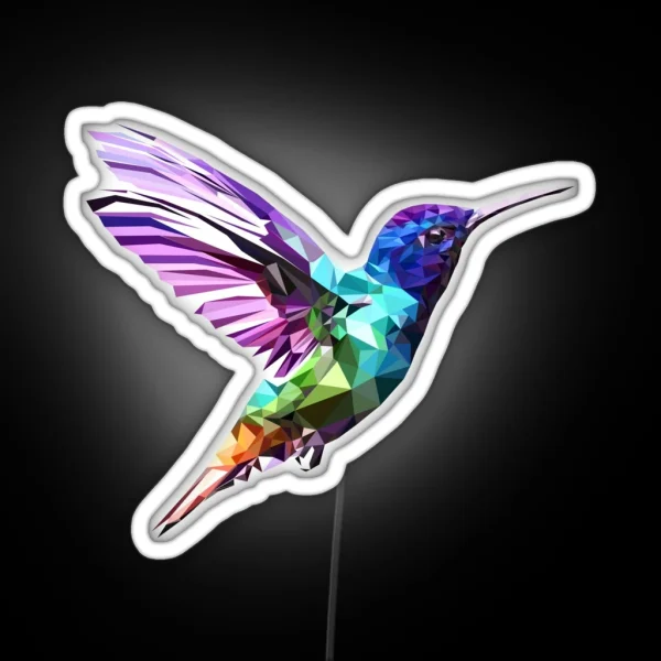 Hummingbird RGB Neon Sign