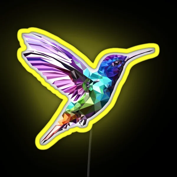 Hummingbird RGB Neon Sign