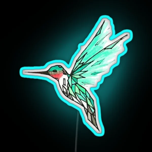 Hummingbird RGB Neon Sign