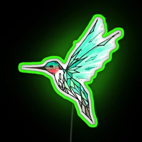 Hummingbird RGB Neon Sign