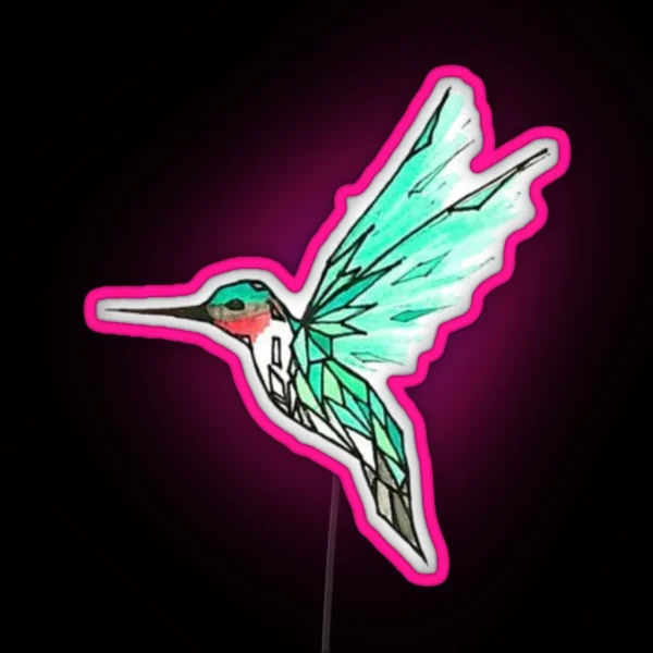 Hummingbird RGB Neon Sign