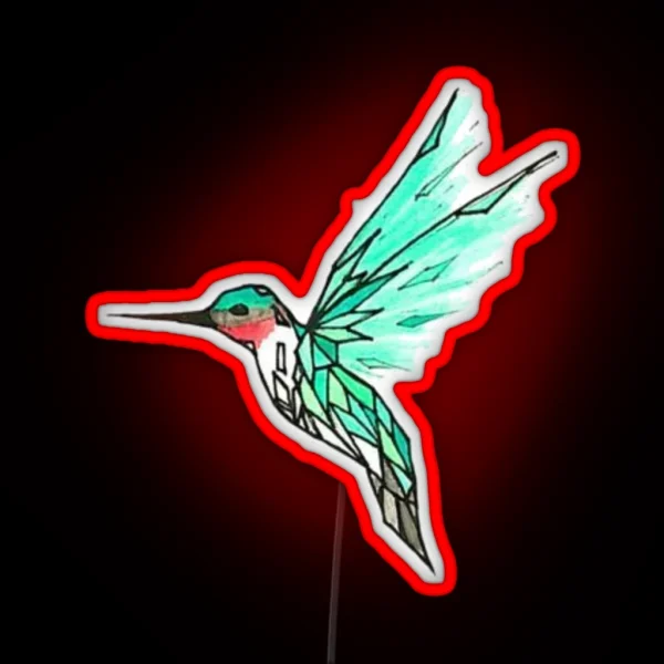 Hummingbird RGB Neon Sign