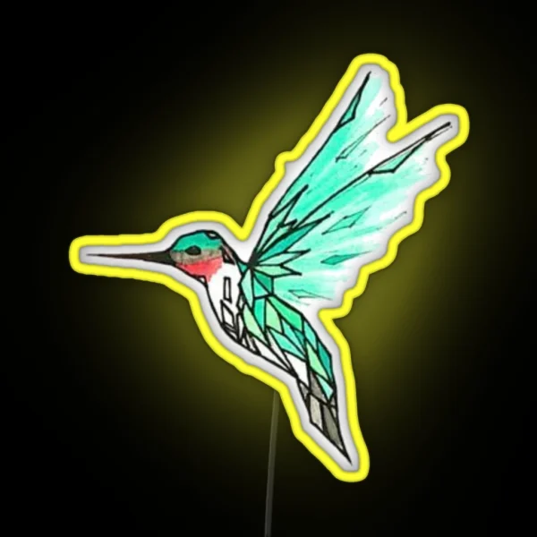 Hummingbird RGB Neon Sign