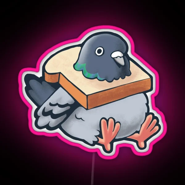 Hungry Pigeon RGB Neon Sign