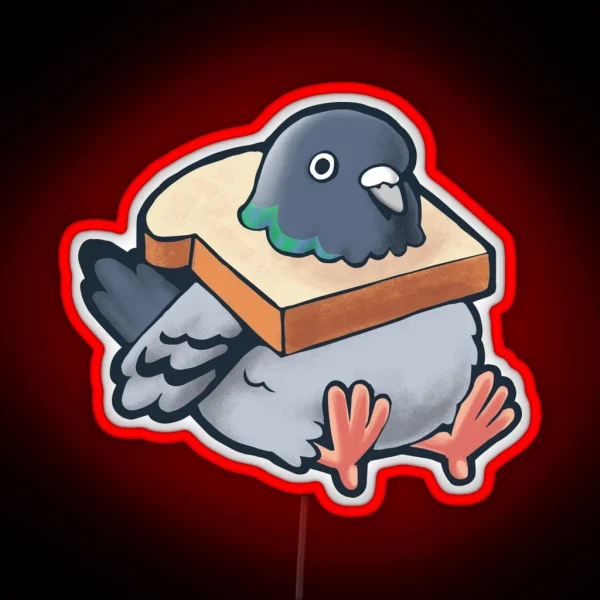 Hungry Pigeon RGB Neon Sign