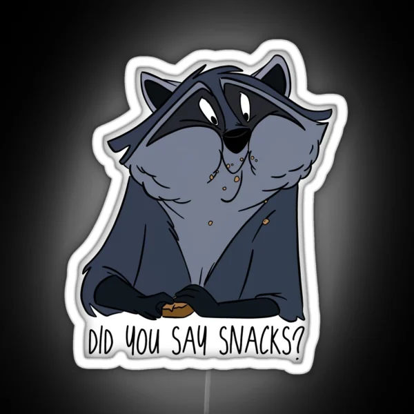 Hungry Raccoon RGB Neon Sign