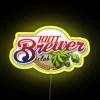 Vibrant LED Bar Signs with Customizable Color Changing Technology Options
