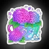 Vibrant Hydrangea Bloom Illuminates Your Space with Colourful Neon Elegance