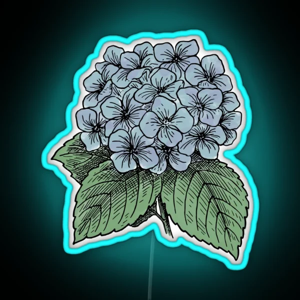 Hydrangea The Water Vessel RGB Neon Sign