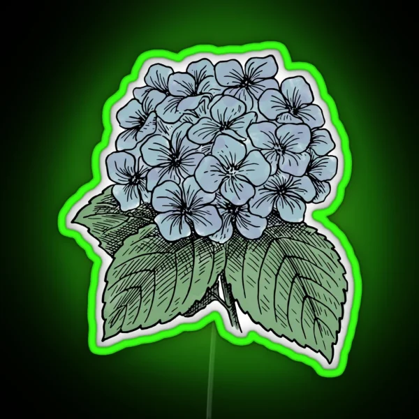Hydrangea The Water Vessel RGB Neon Sign