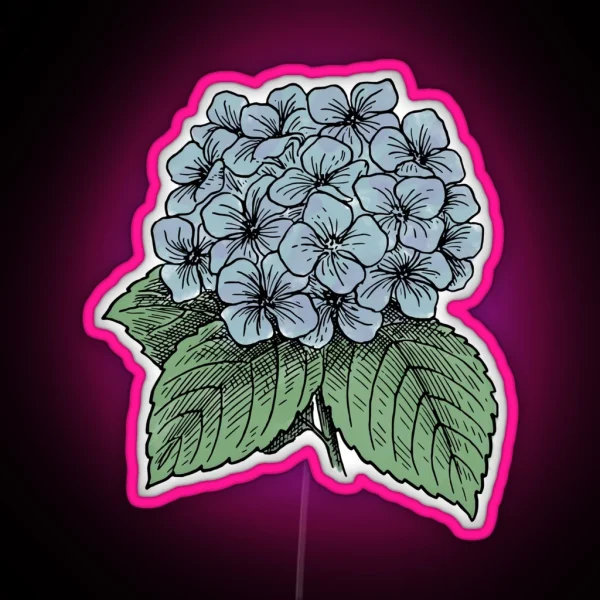 Hydrangea The Water Vessel RGB Neon Sign