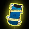 RGB Neon Water Bottle Reminder Sign, Stay Hydrated Always