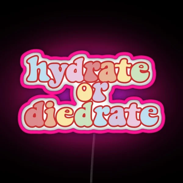 Hydrate Or Diedrate RGB Neon Sign