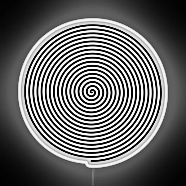 Hypnosis Look Into My Eyes Trippy Visual Illusion Black RGB Neon Sign