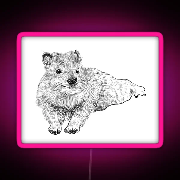 Hyrax RGB Neon Sign
