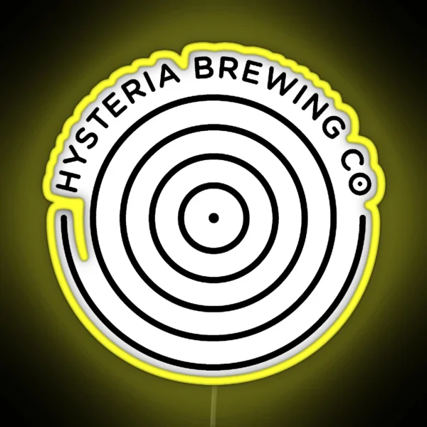 Hysteria Brewing Company RGB Neon Sign