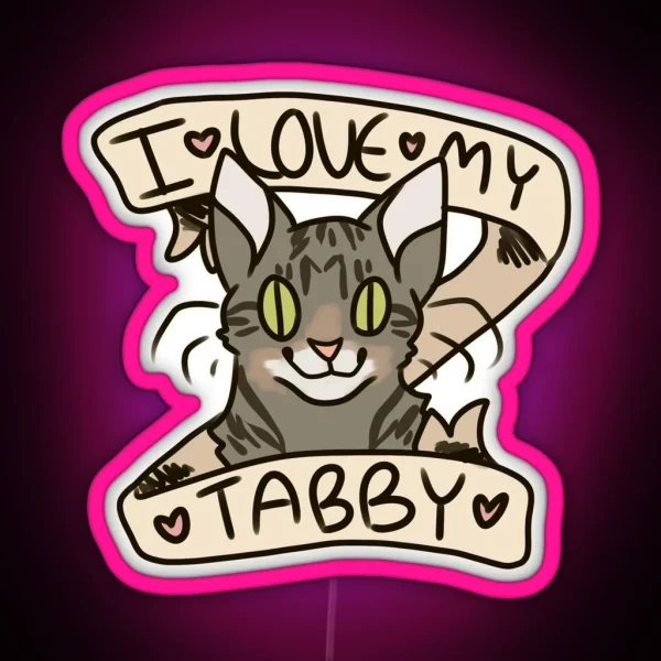 I 3 My Tabby RGB Neon Sign