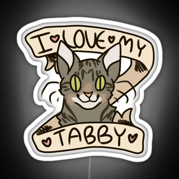 I 3 My Tabby RGB Neon Sign
