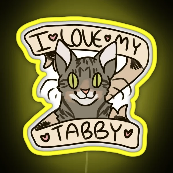 I 3 My Tabby RGB Neon Sign