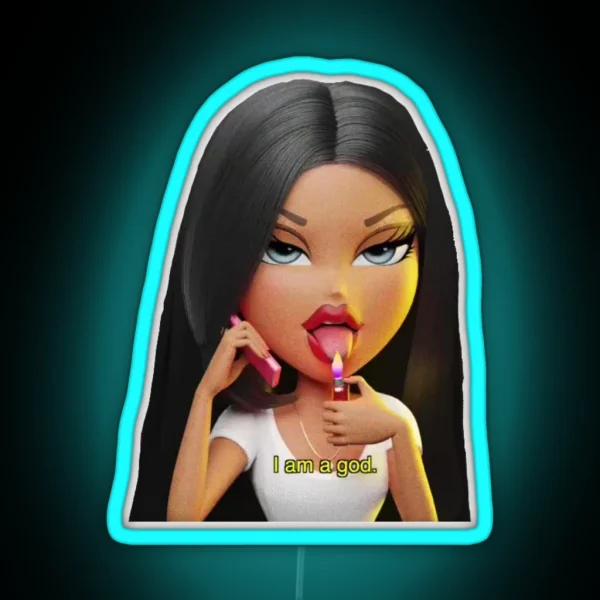 I Am A God Bratz RGB Neon Sign