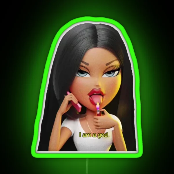 I Am A God Bratz RGB Neon Sign