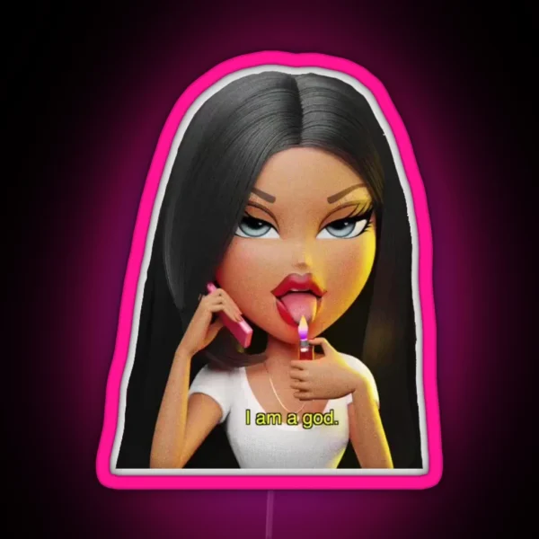I Am A God Bratz RGB Neon Sign