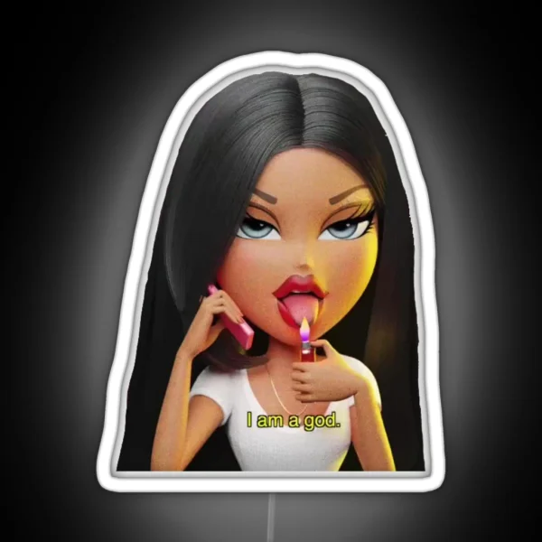 I Am A God Bratz RGB Neon Sign