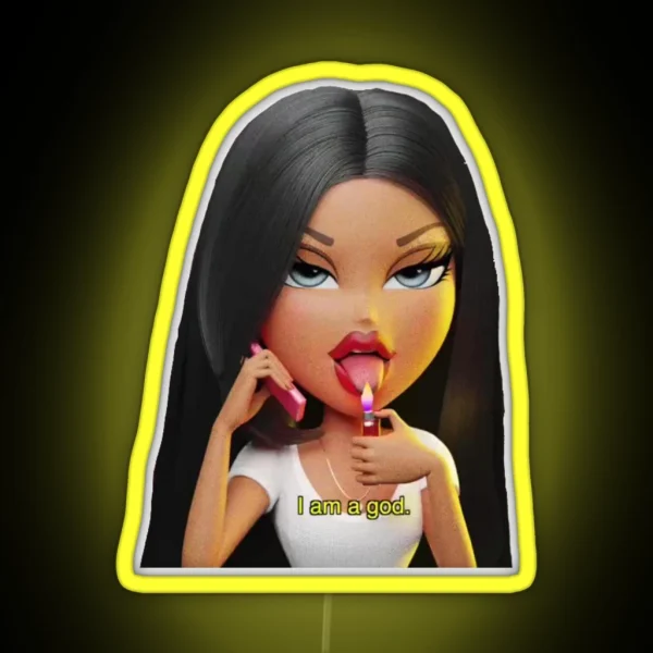 I Am A God Bratz RGB Neon Sign