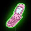 Neon Cell Phone Art with Horror Inspired RGB Illumination Design
