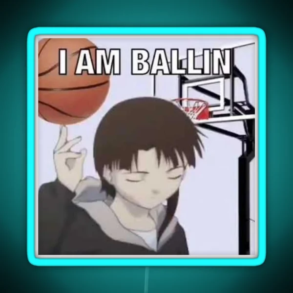 I Am Ballin Lain RGB Neon Sign