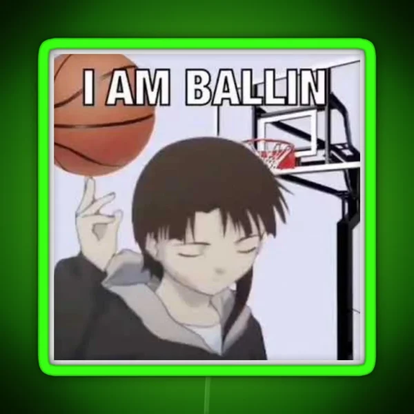 I Am Ballin Lain RGB Neon Sign