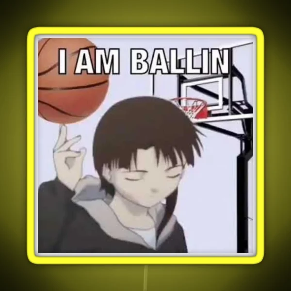 I Am Ballin Lain RGB Neon Sign