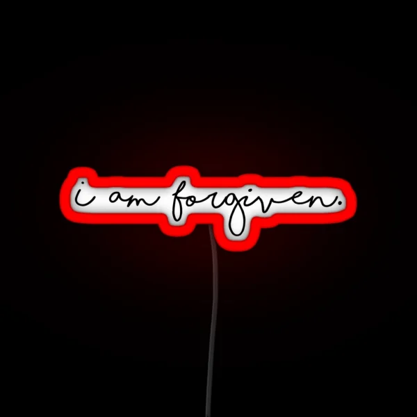 I Am Forgiven RGB Neon Sign