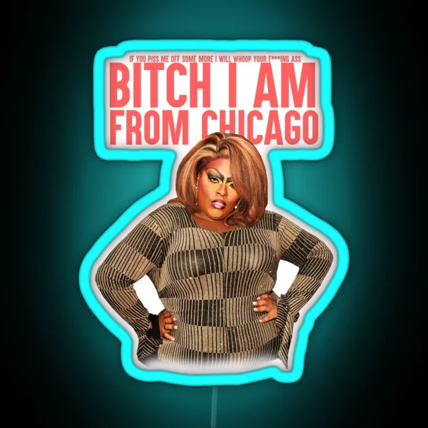 I AM FROM CHICAGO RGB Neon Sign
