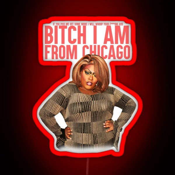 I AM FROM CHICAGO RGB Neon Sign