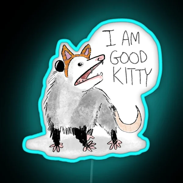 I AM GOOD KITTY Design RGB Neon Sign
