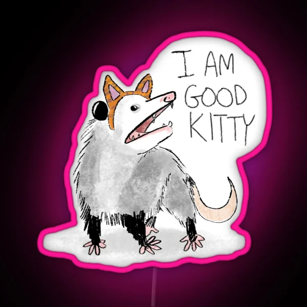 I AM GOOD KITTY Design RGB Neon Sign