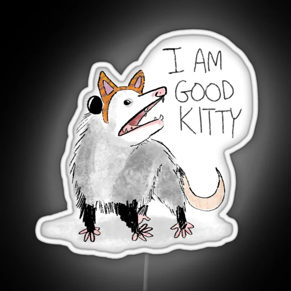 I AM GOOD KITTY Design RGB Neon Sign