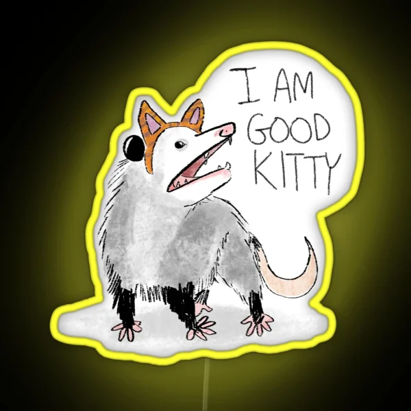 I AM GOOD KITTY Design RGB Neon Sign