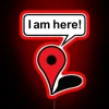 Google Map Navigation Directions Sign with Neon RGB Accents