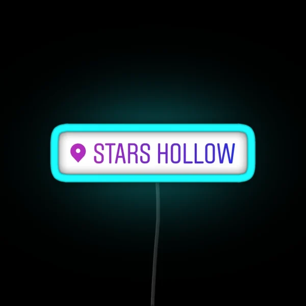 I Am In Stars Hollow Purple RGB Neon Sign