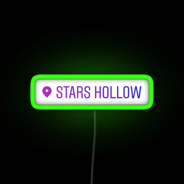I Am In Stars Hollow Purple RGB Neon Sign