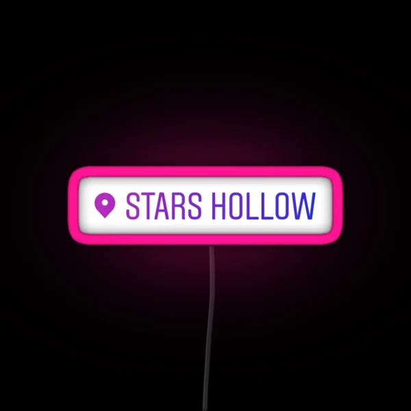 I Am In Stars Hollow Purple RGB Neon Sign