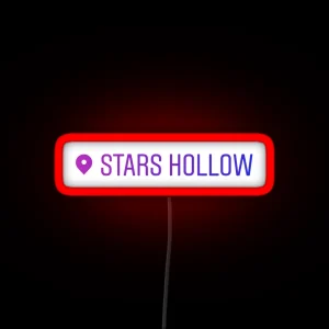 I Am In Stars Hollow Purple RGB Neon Sign