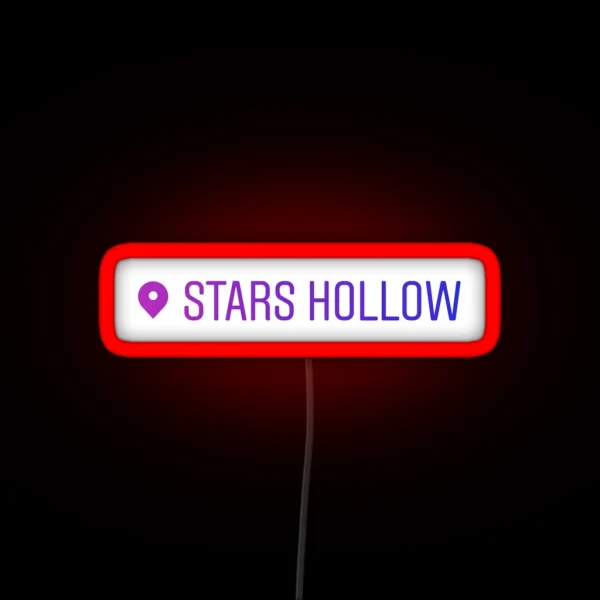 I Am In Stars Hollow Purple RGB Neon Sign