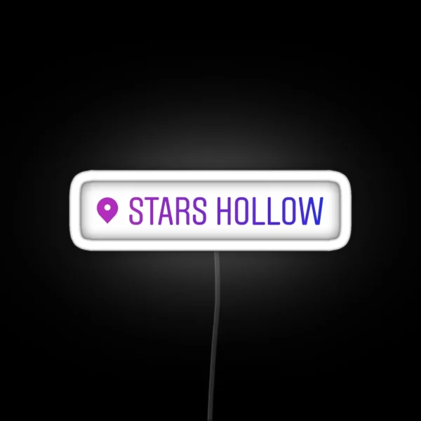 I Am In Stars Hollow Purple RGB Neon Sign