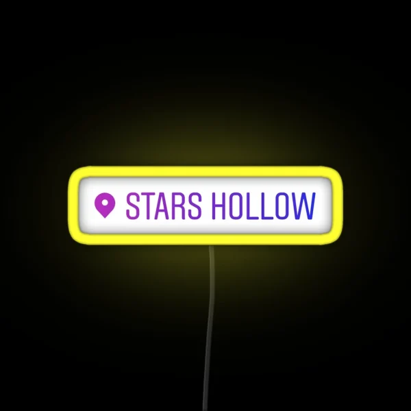 I Am In Stars Hollow Purple RGB Neon Sign