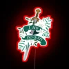 Bold Statement Wall Decor with RGB Neon Lighting Effects